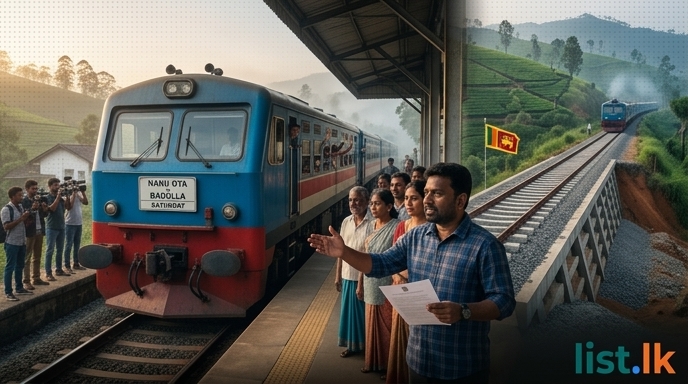 Up-Country Train Services from Nanu Oya to Badulla to Resume Saturday