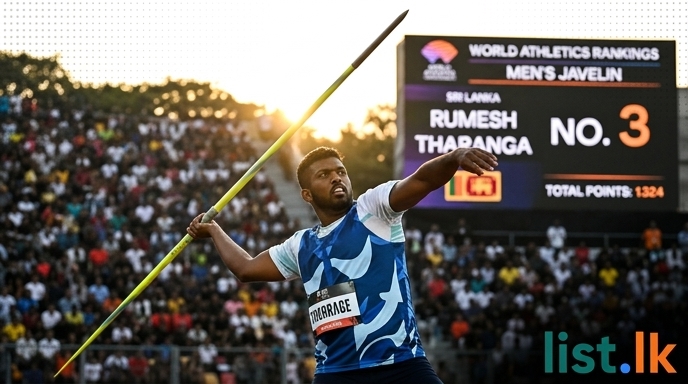 Sri Lanka's Rumesh Tharanga Soars to World No. 3 in Javelin Throw Rankings