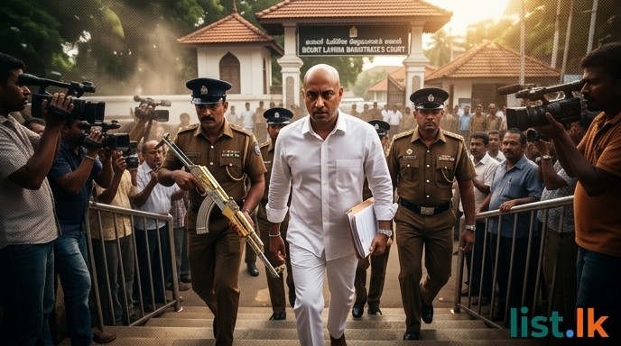 Ex-Minister Duminda Dissanayake Re-named Suspect in Gold-Plated Rifle Case