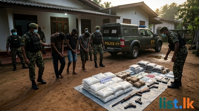 STF Nabs Suspects in Raids Targeting Drugs, Weapons, and Contraband