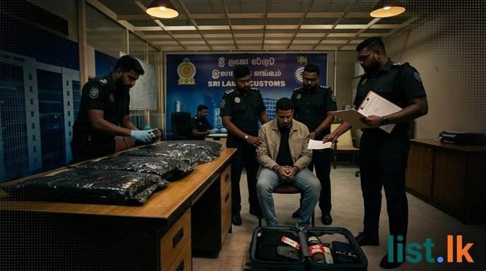 Dominican Student Arrested at BIA with Rs. 377 Million Hashish Haul