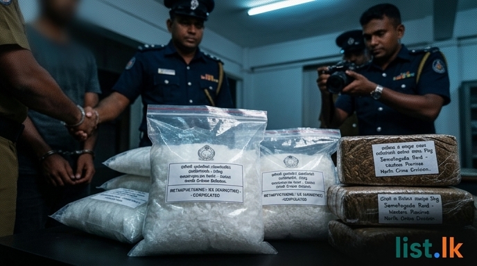 Western Province North Crime Division Seizes Large Drug Hauls in Multiple Raids