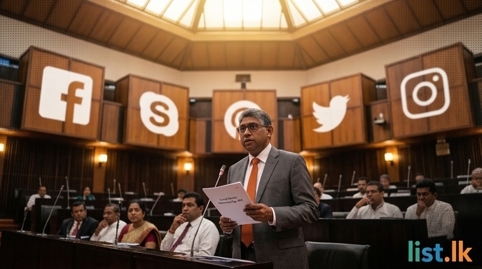 Sri Lanka Considers Bill to Restrict Social Media Access for Under-16s