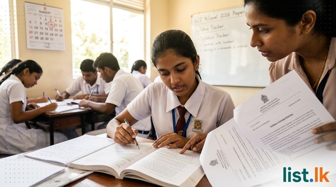 Sri Lanka Confirms August 10th Start for 2026 A/Level Exams; Focus on Syllabus Completion