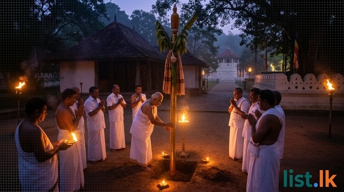 Kandy Esala Perahera to Commence August 13 with Kapa Planting