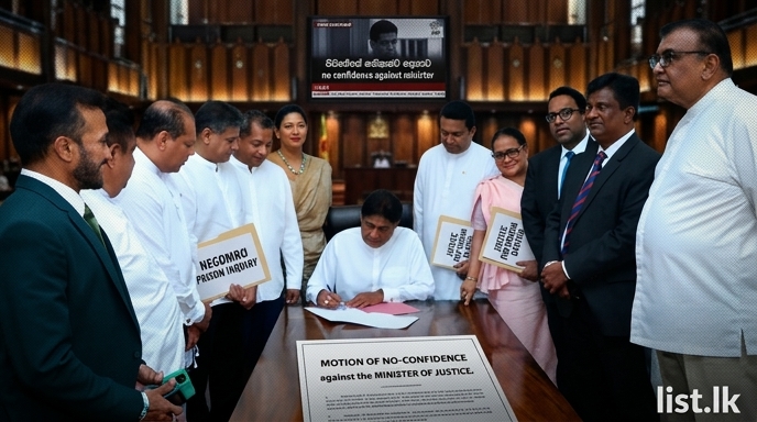 Opposition Files No-Confidence Motion Against Justice Minister Over Prison Deaths