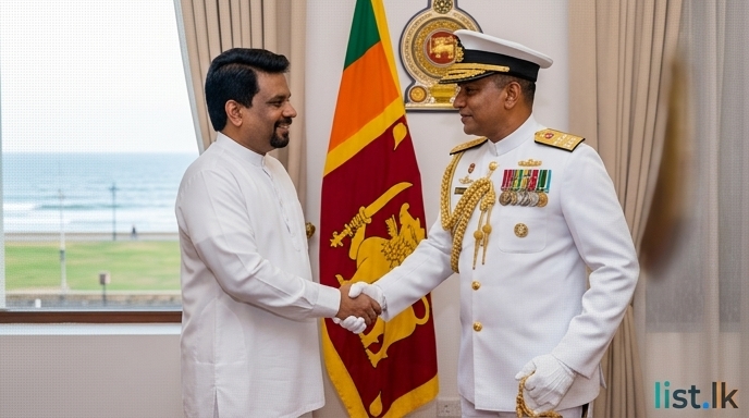 New Navy Commander Meets President Dissanayake