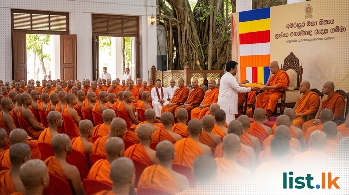 President Attends Amarapura Nikaya Ordination Ceremony After Nine-Year Gap