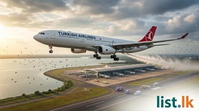 Turkish Airlines Flight Returns to Katunayake After Bird Strike