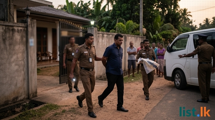 Ambalangoda Councillor Arrested for Illegal Firearm Possession