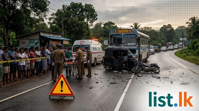 Multiple Fatal Road Accidents Claim Lives Across Sri Lanka