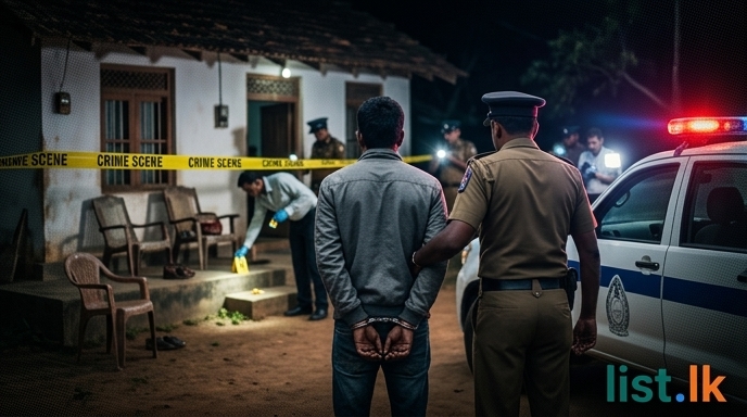 Son Arrested for Alleged Double Murder of Parents in Embilipitiya