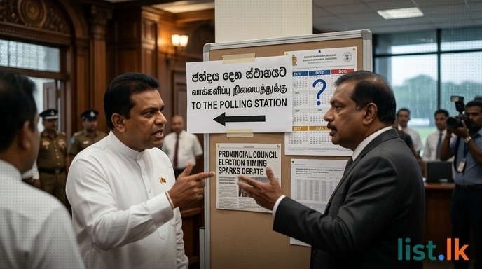 Provincial Council Election Timing Sparks Debate Amidst Government Assurances and Opposition Doubts