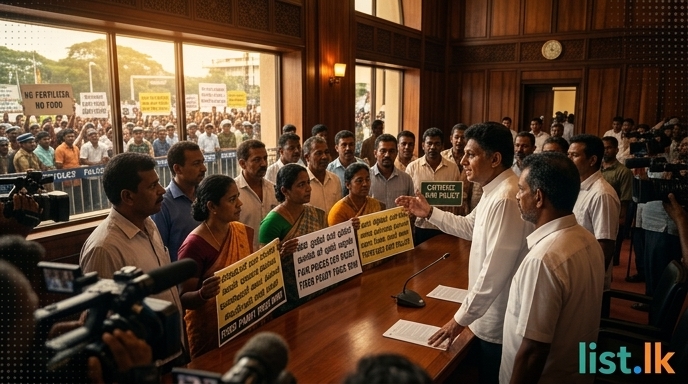 Farmers Protest for Fair Prices, Opposition Leader Criticizes Agricultural Policy