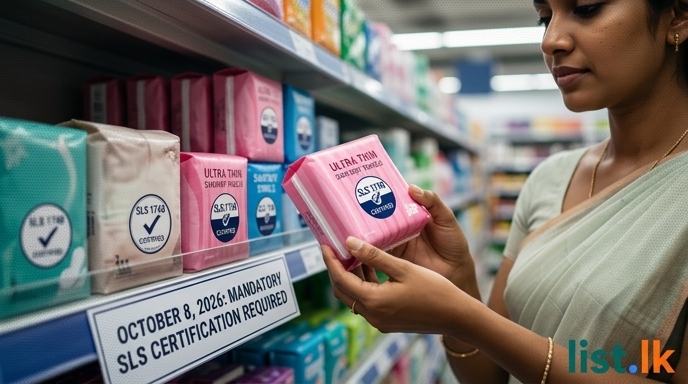 Sanitary Towels to Require SLS Certification from October 2026