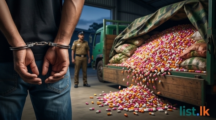 Massive Drug Haul Intercepted in Sri Lanka; Indian Origin Suspected