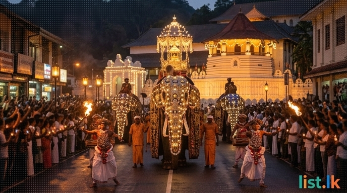 Kandy Esala Perahera Begins First Randoli Procession