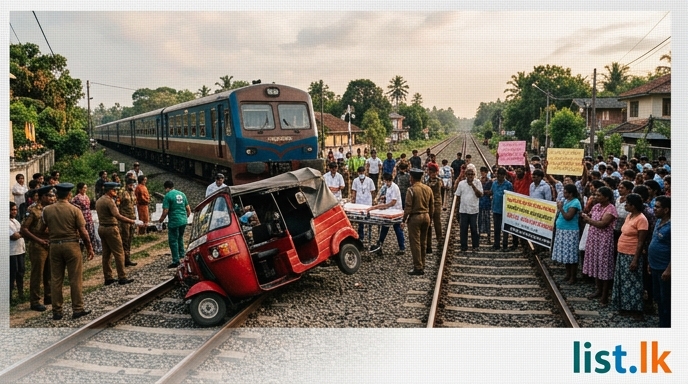 Fatal Aluthgama Train Collision Claims One Life, Sparks Safety Protest