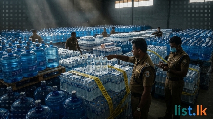 CAA Seizes Nearly 8,500 Water Bottles with Fake SLS Certification in Avissawella