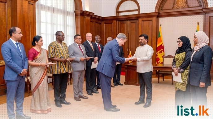11 New Ambassadors and High Commissioners Present Credentials to President Dissanayake
