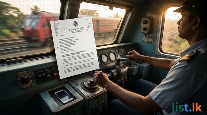 Sri Lanka Railways Bans Social Media During Duty, Cites Safety Concerns