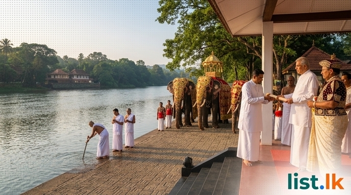 Kandy Esala Perahera Concludes with Water-Cutting Ceremony and Presidential Briefing