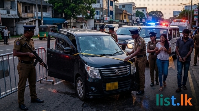 Police Fire on Abductor's Car in Narahenpita; Woman Rescued