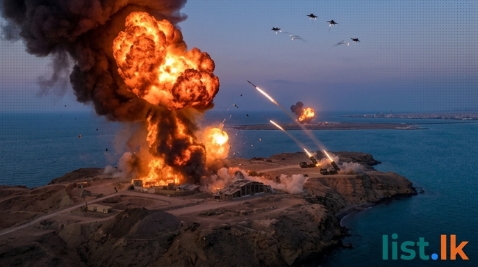 US Strikes Iran's Larak Island, Prompting Retaliatory Attacks on Jordan and UAE Bases