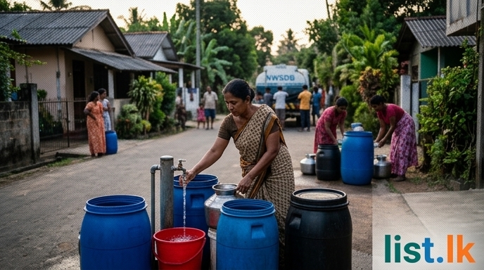Colombo Suburbs Brace for 24-Hour Water Cut Due to Essential Maintenance