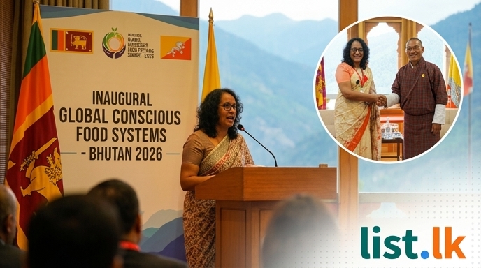 Bhutan Visit: PM Amarasuriya Addresses Food Summit, Strengthens Sri Lanka-Bhutan Relations