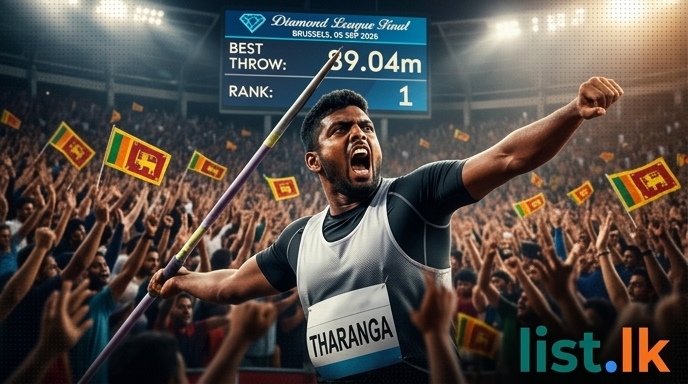 Rumesh Tharanga Makes History, Reclaims World No. 1 in Javelin