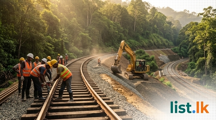 Upcountry Railway Line Repairs Nearing Completion, Services Set to Resume