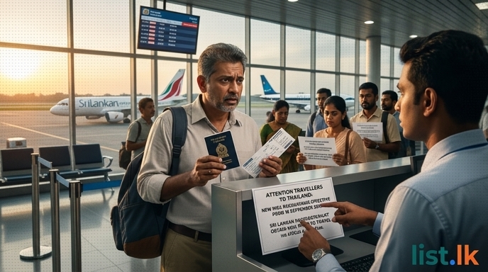 Thailand Ends Visa-Free Entry for Sri Lankans From September 15, 2026