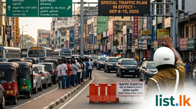 Indian Defence Minister's Visit to Sri Lanka Triggers Special Traffic Plan in Colombo