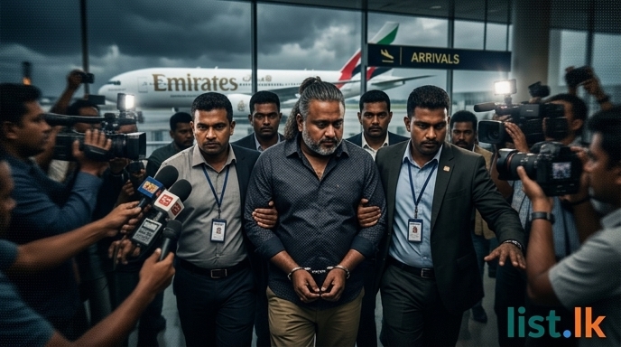 Underworld Figure 'Konda Ranji' Arrested Upon Deportation from Dubai
