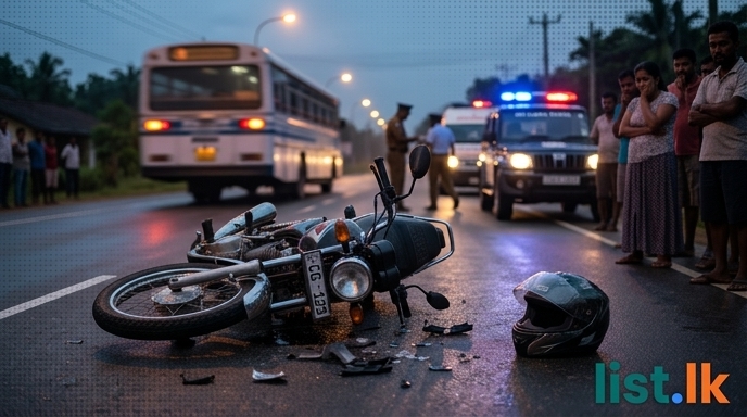 Motorcycle Riders Die in Multiple Tragic Accidents Across Sri Lanka