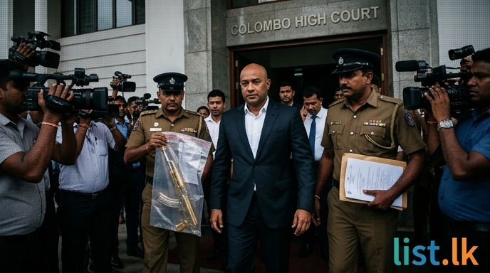 Ex-Minister Duminda Dissanayake Indicted in Gold-Plated Firearm Case, Granted Bail