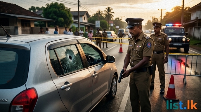 Police Open Fire on Vehicle Evading Gampaha Checkpoint