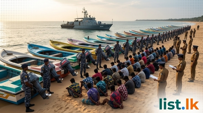 Joint Operation Nabs 33 for Illegal Fishing, Seizes 18 Dinghies