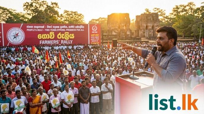 President Dissanayake Addresses NPP Farmers' Rally in Polonnaruwa