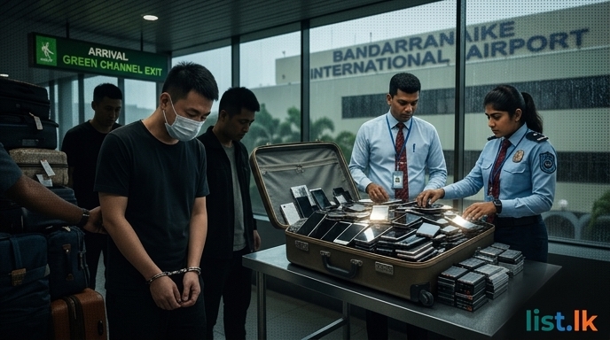 Three Chinese Nationals Apprehended at BIA with Large Smuggled Electronics Haul