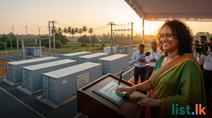 Sri Lanka Activates First 10 MW Battery Storage System Amidst Renewable Energy Push