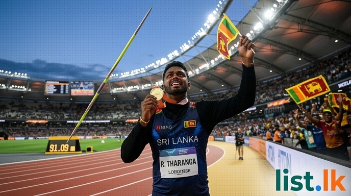 Sri Lankan Rumesh Tharanga Claims Javelin Gold at World Athletics Ultimate Championship