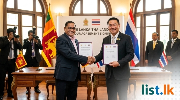 Sri Lanka and Thailand Sign Labour Agreements to Facilitate 10,000 Worker Placements