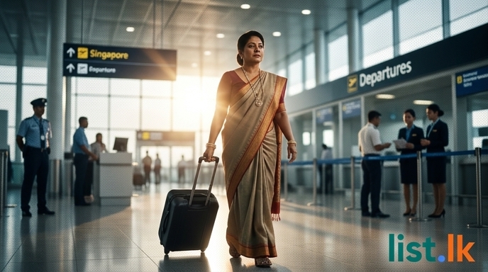 Shiranthi Rajapaksa Departs for Singapore Ahead of FCID Summons Over 'Siriliya' Account Probe