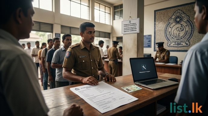 Sri Lanka Police Introduce Temporary Procedure for Clearance Certificates Amid System Maintenance