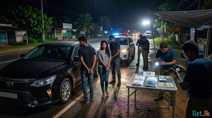 Couple Arrested in Polonnaruwa with Significant 'Ice' Drug Haul