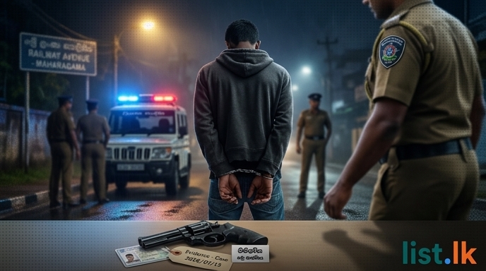 22-Year-Old Arrested with Firearm in Maharagama