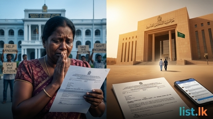 Sri Lankan National Reportedly Sentenced to Death in Saudi Arabia; Appeals Underway