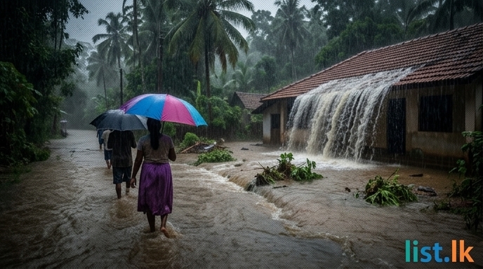 Heavy Rains Lash Sri Lanka; Pambegama Records Highest Rainfall